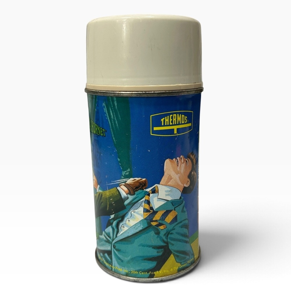 Vintage 1967 The Green Hornet Thermos No 2819 TV Show Collectible Kato Bruce Lee - Picture 3 of 11